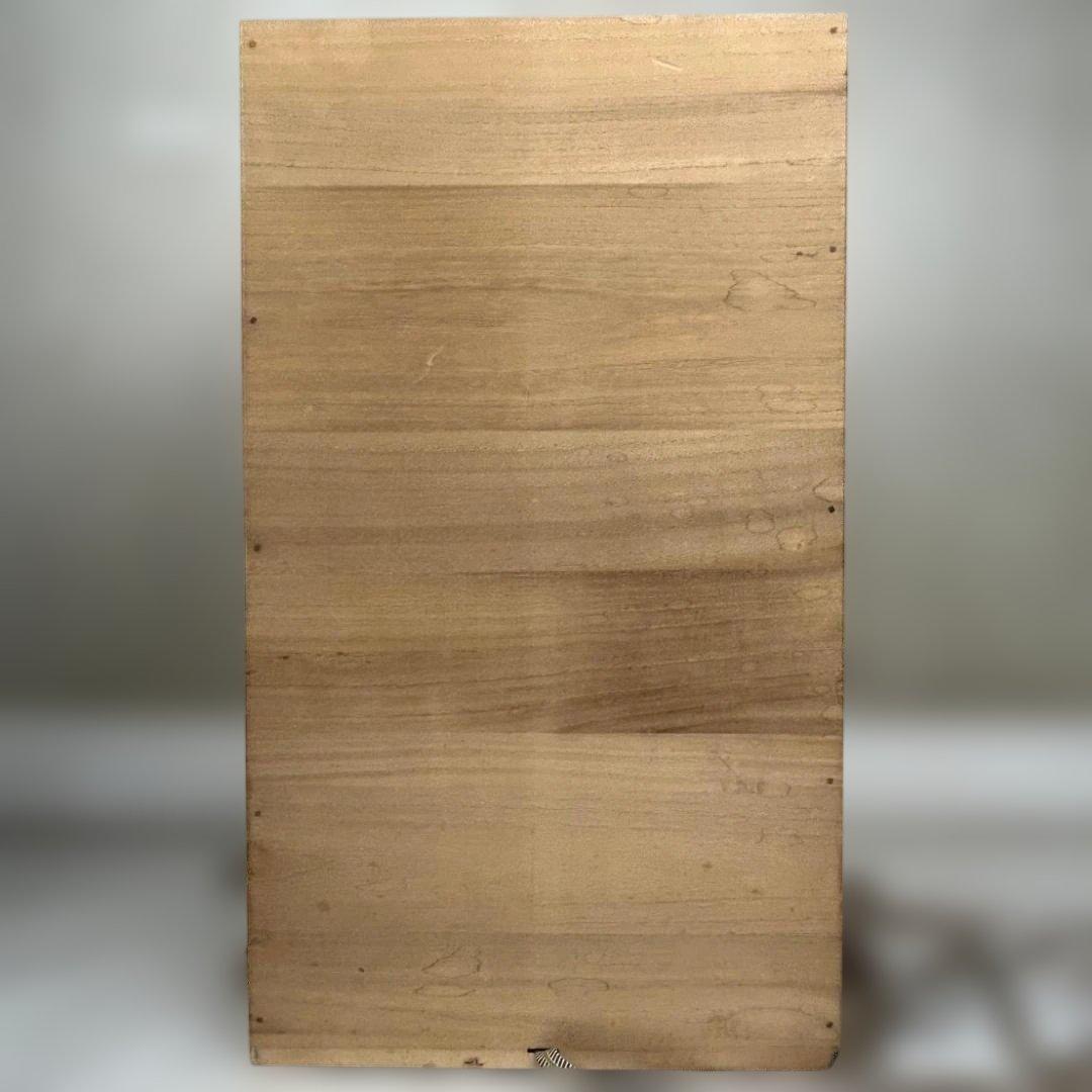 植松隆　『彩泥線紋四角扁器』　美術品　陶芸　作家物　桐箱入り