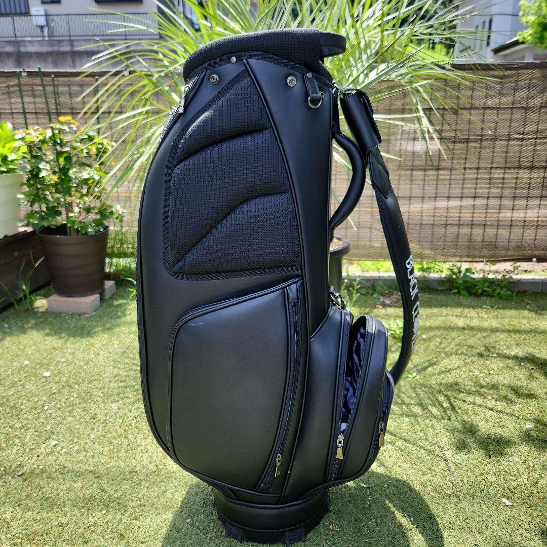ゴルフキャディバッグ ブラック　BLACK CLOVER