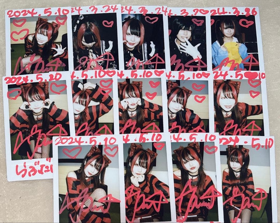 マドメド 那月邪夢 サイン有りチェキ 14枚