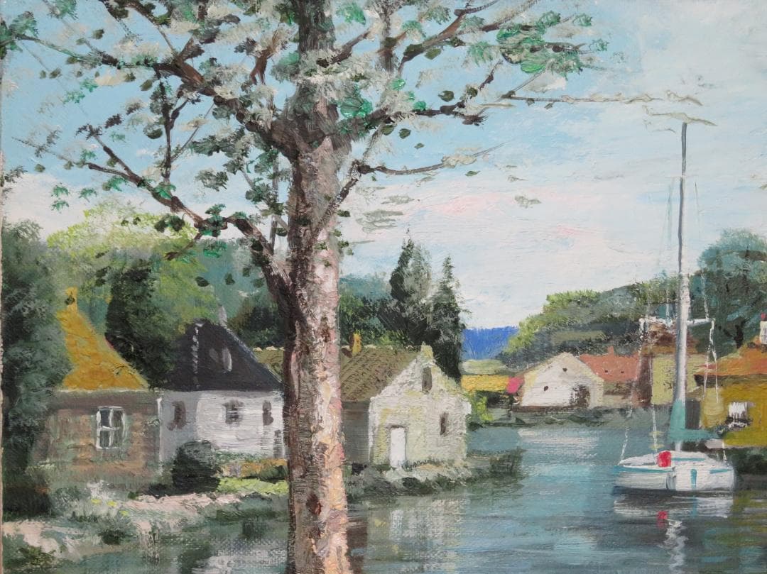 ◆ 春野修一 　「 ロワール」　油彩　F6　伊寿美会所属　◆