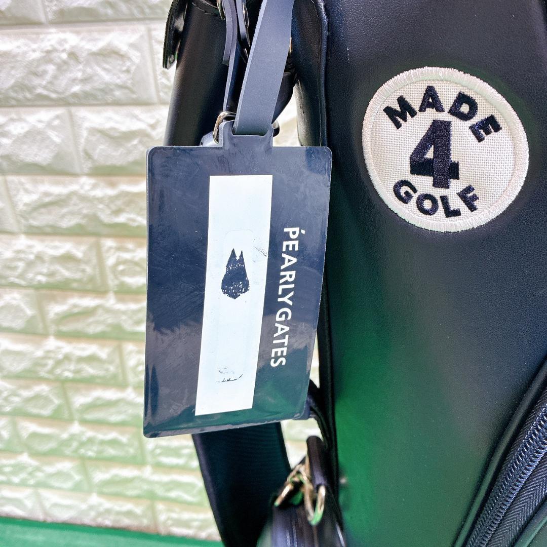 PEARLY GATES スタンド式 キャディバッグ ネイビー ネームタグ付