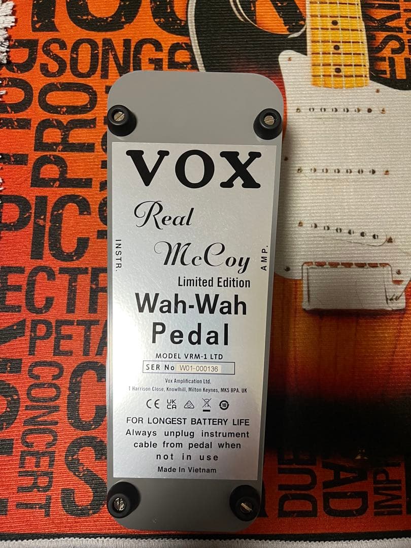 VOX Real McCoy Wah-Wah Pedal 限定版