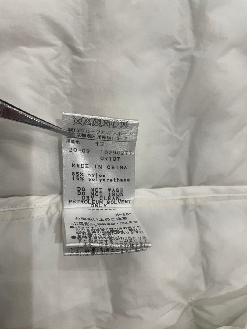 マスターバニーエディション　ホワイトダウンジャケット　サイズ5
