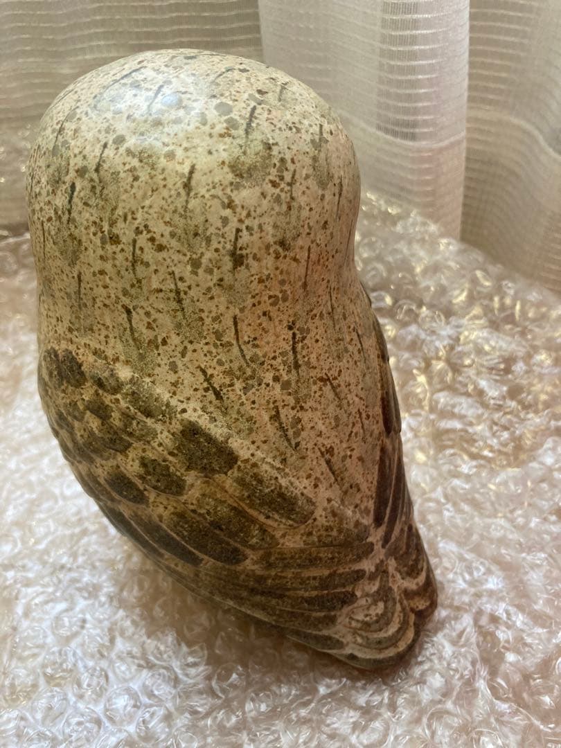 リサラーソン　入手困難　梟　フクロウ　陶器　直筆サイン　フル