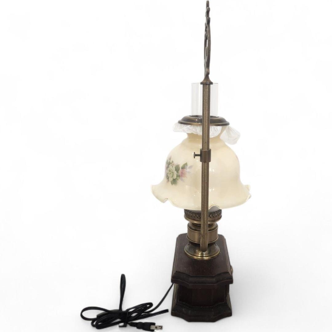 美品 vintage Made in Italy 卓上ランプ 薔薇 小物入れ付き