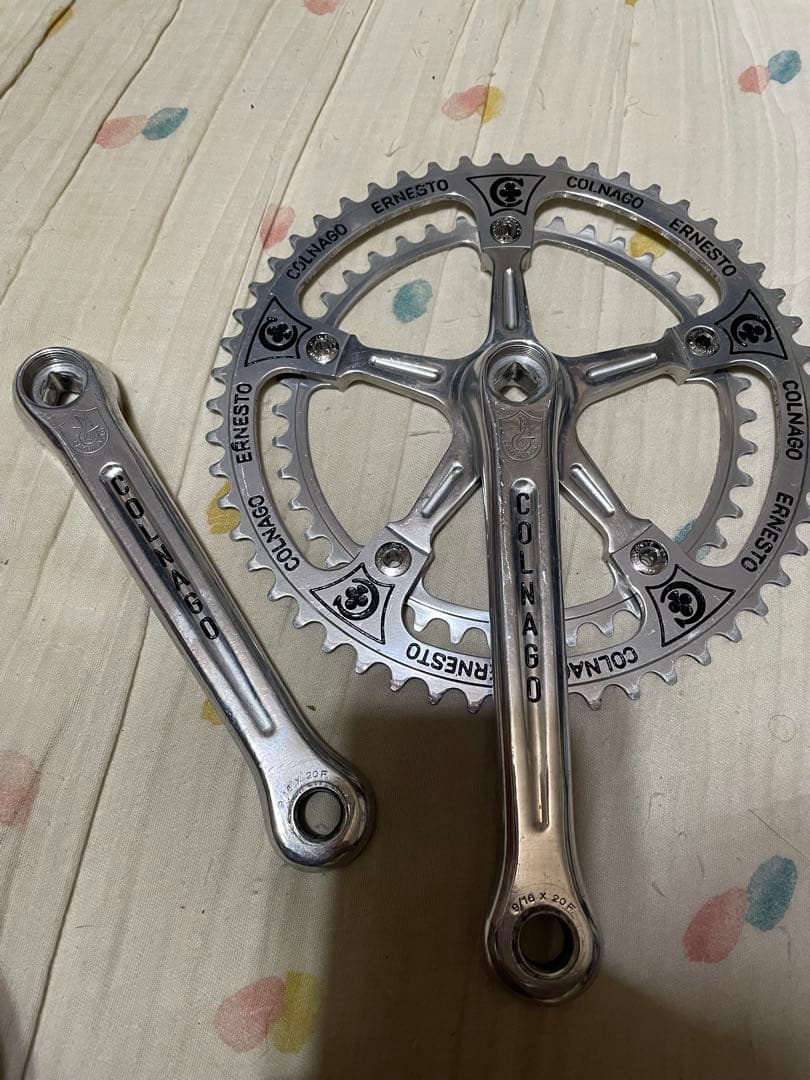 カンパニョーロCOLNAGO 刻印レコードクランク特注170ミリ53-42tレア