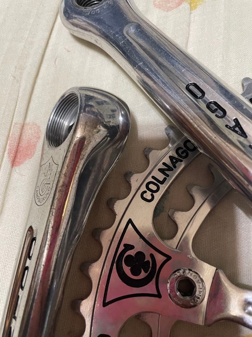 カンパニョーロCOLNAGO 刻印レコードクランク特注170ミリ53-42tレア