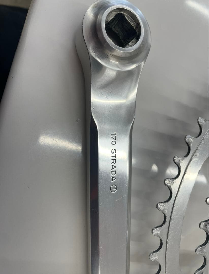 カンパニョーロCOLNAGO 刻印レコードクランク特注170ミリ53-42tレア