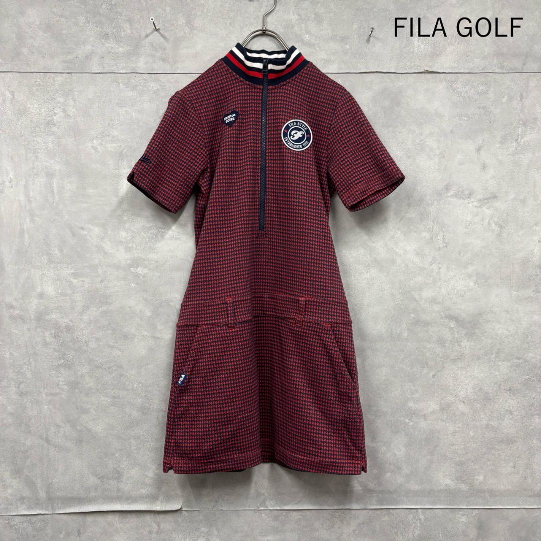 FILA GOLF ゴルフ ポロ ニットワンピース 半袖　 N2636