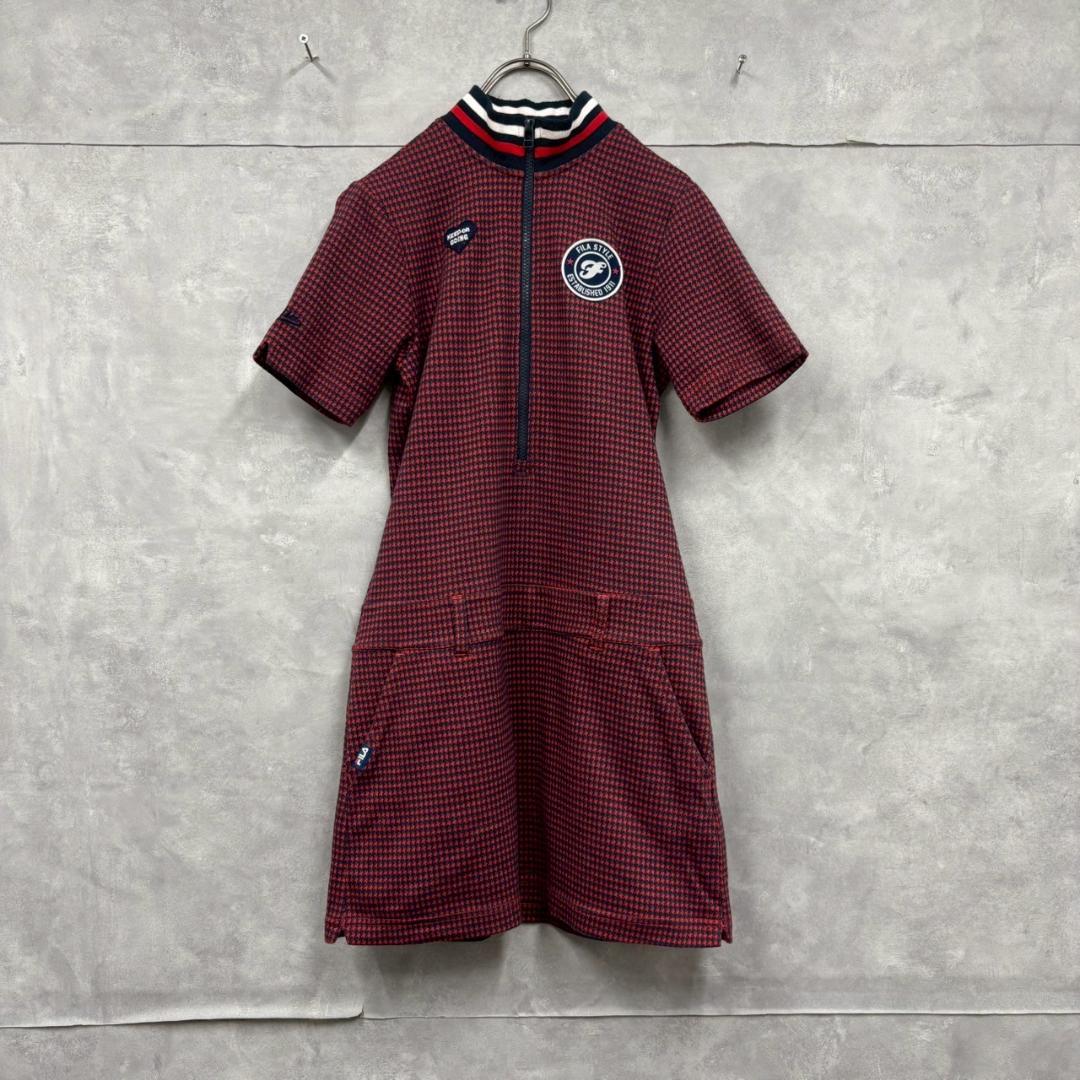 FILA GOLF ゴルフ ポロ ニットワンピース 半袖　 N2636