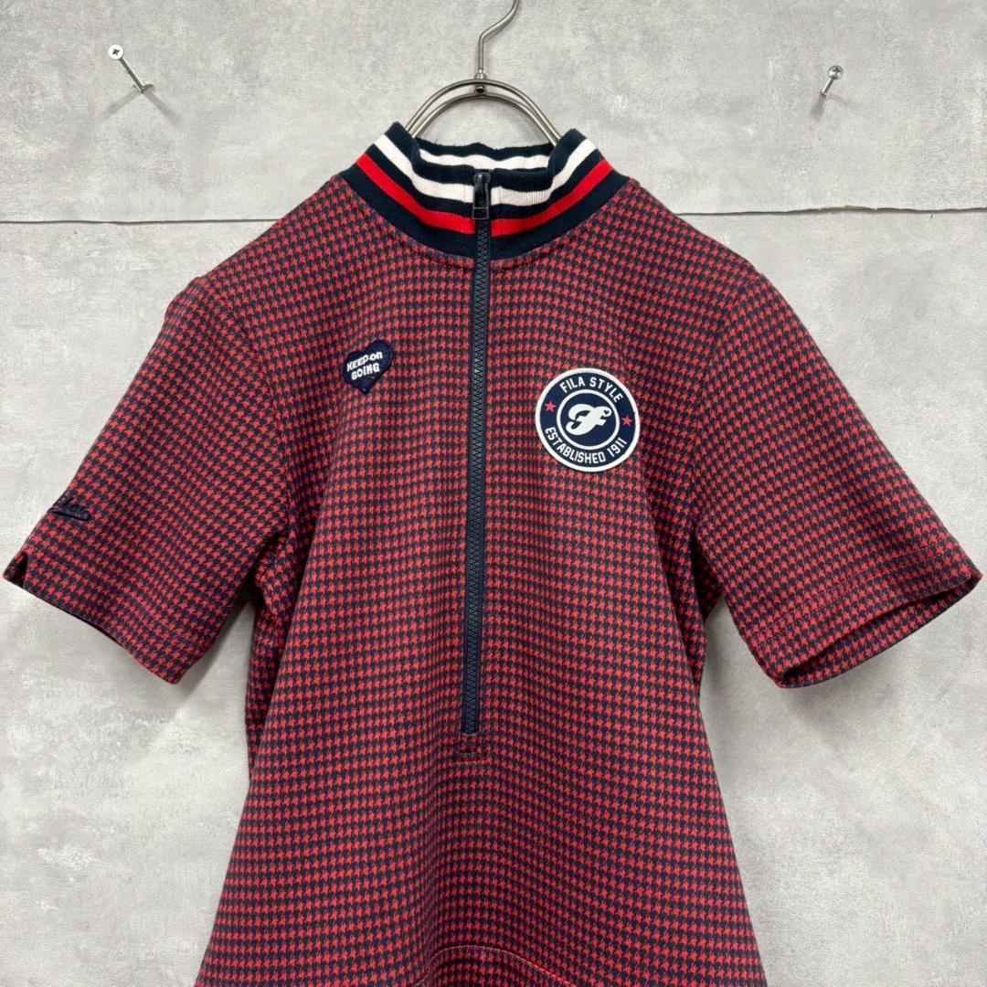 FILA GOLF ゴルフ ポロ ニットワンピース 半袖　 N2636