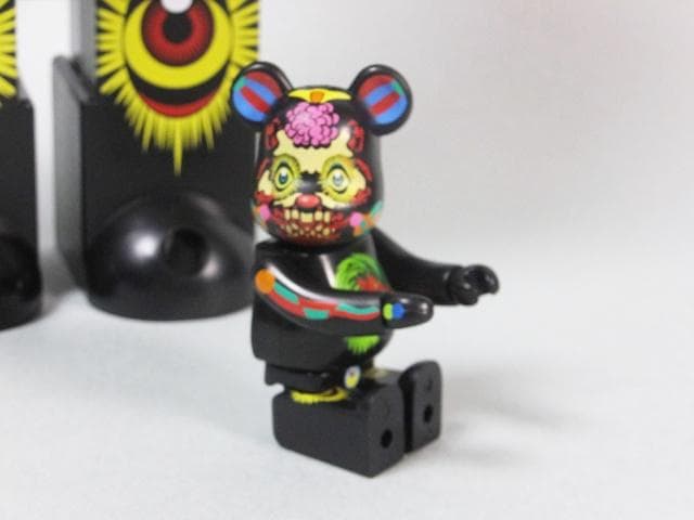 現代美術 田名網敬一『100% & 400%MEDICOM TOY黒』0127C