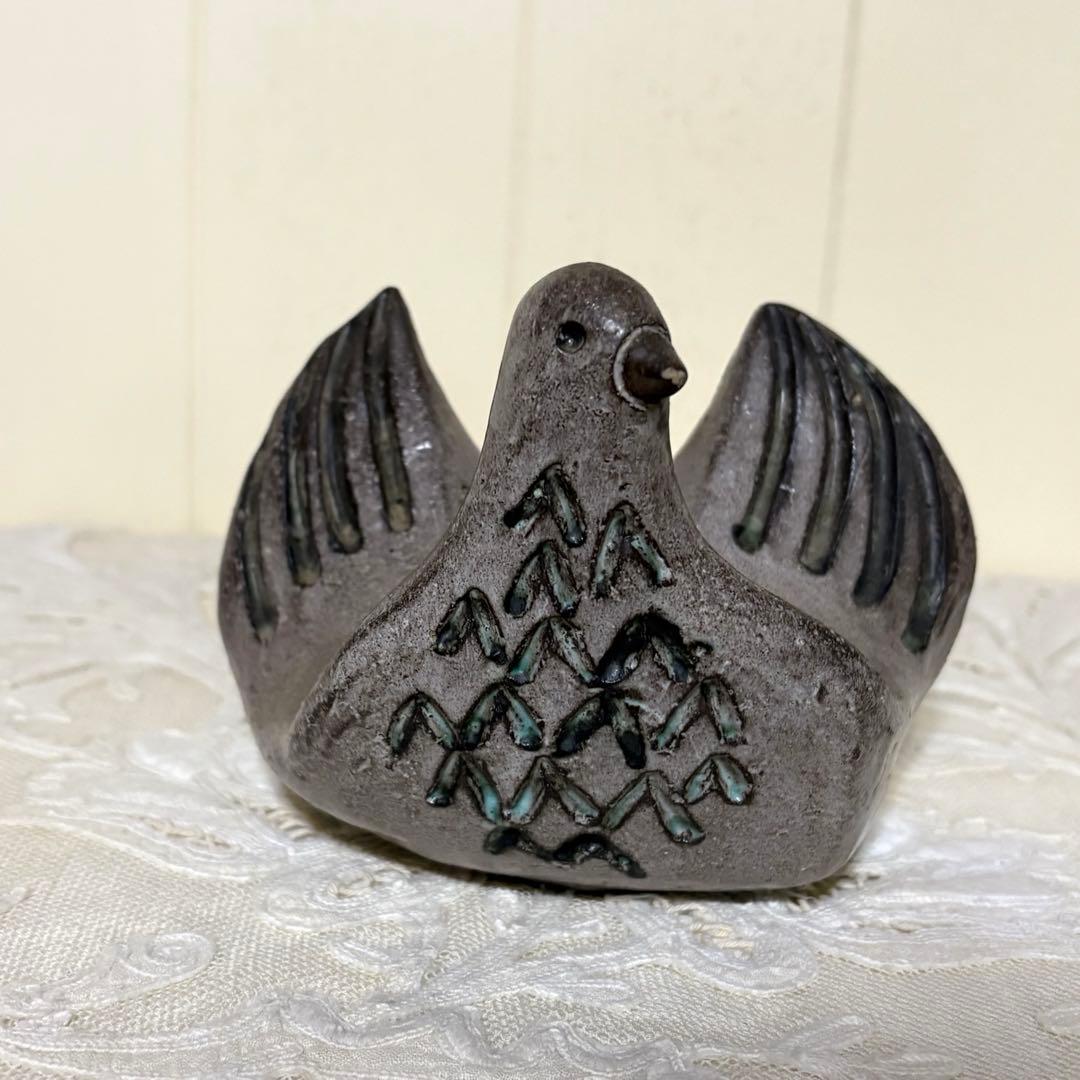 北欧ビンテージ　鳥置物