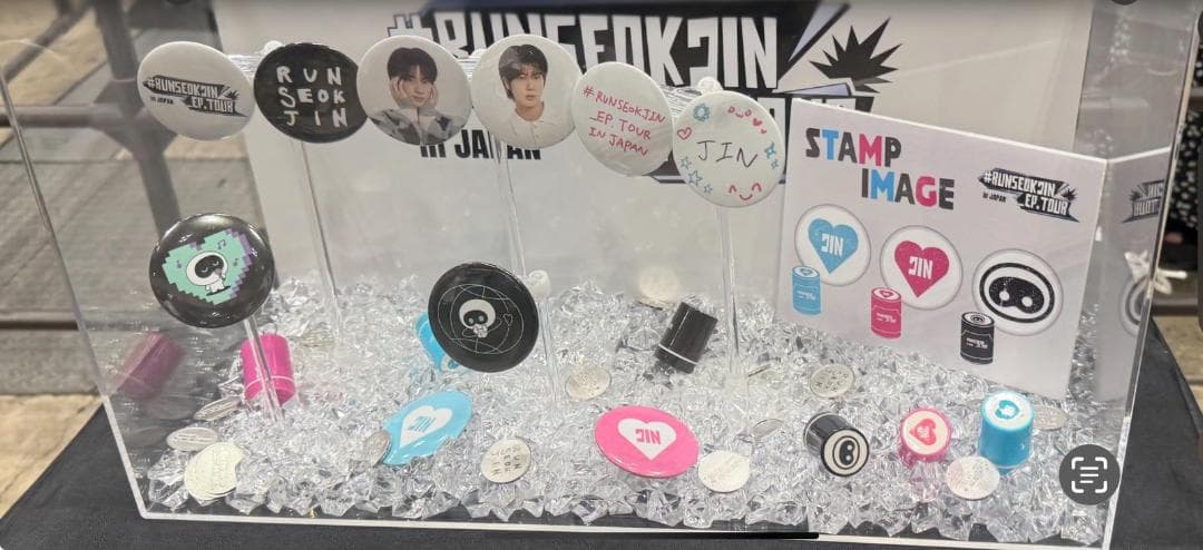 BTS RUNSEOKJIN EP.TOUR in JAPAN缶バッジ スタンプ
