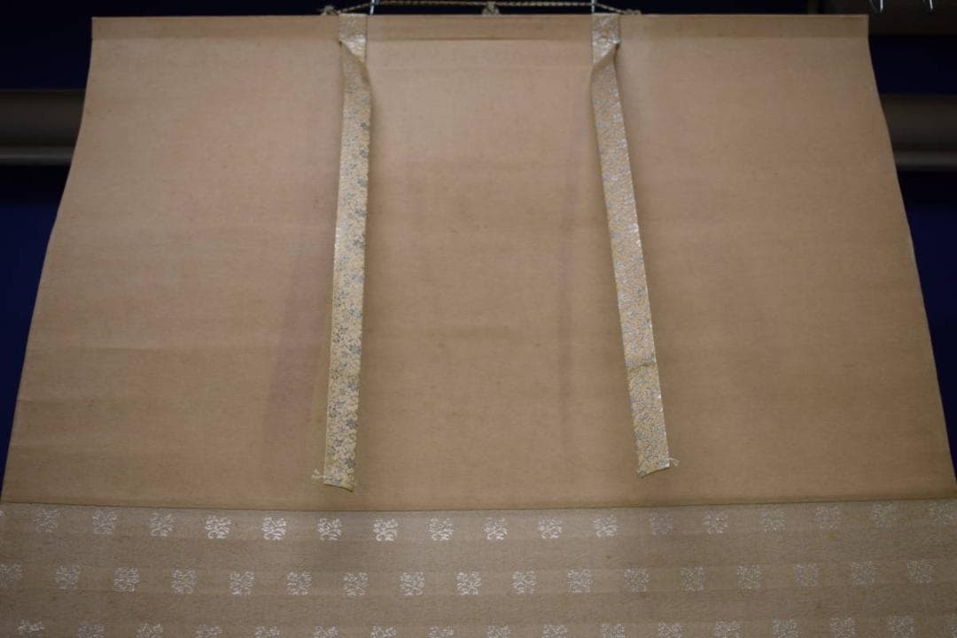 真作/松村景文/伊勢海老図/軸先蒔絵/布袋屋掛軸HH-479