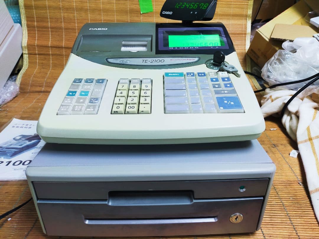 カシオレジスター　TE-2100　フル設定無料　長期使用可能　210000