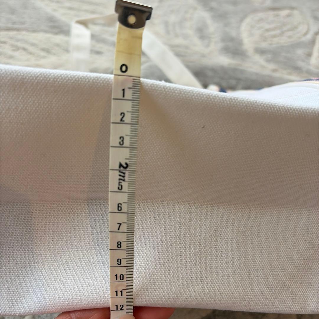 ホワイトトートバッグ　キャンバス生地バック　ゴルフキャリーバッグ