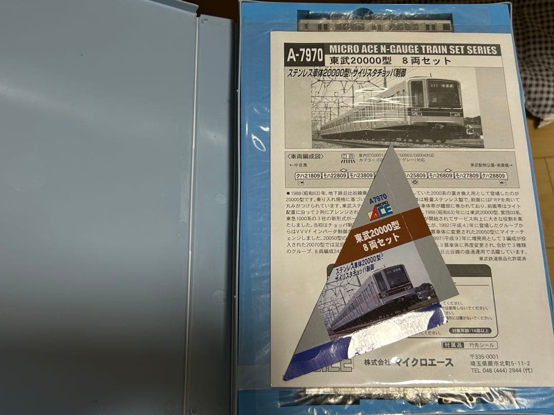 マイクロエース 東武20000型 8両セット