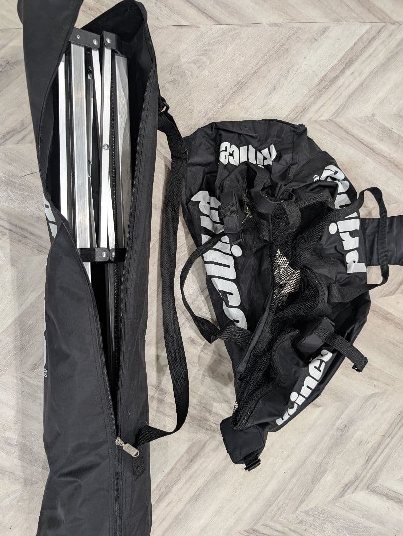 prince テニスボールバッグ 大容量 黒　ボールバスケット