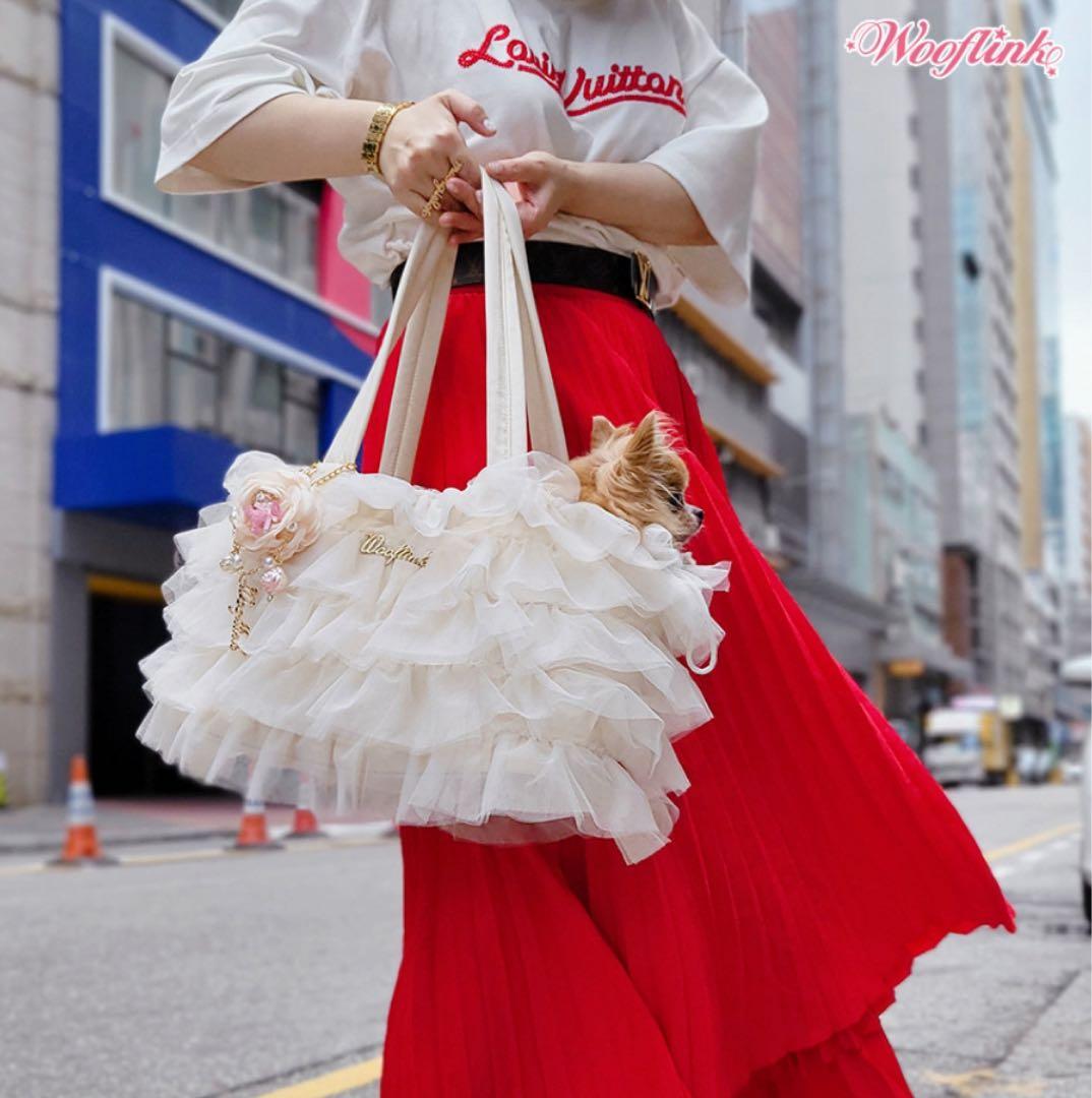 WOOFLINK(ウーフリンク)韓国ブランド セレブ 犬用キャリーバックブラウン