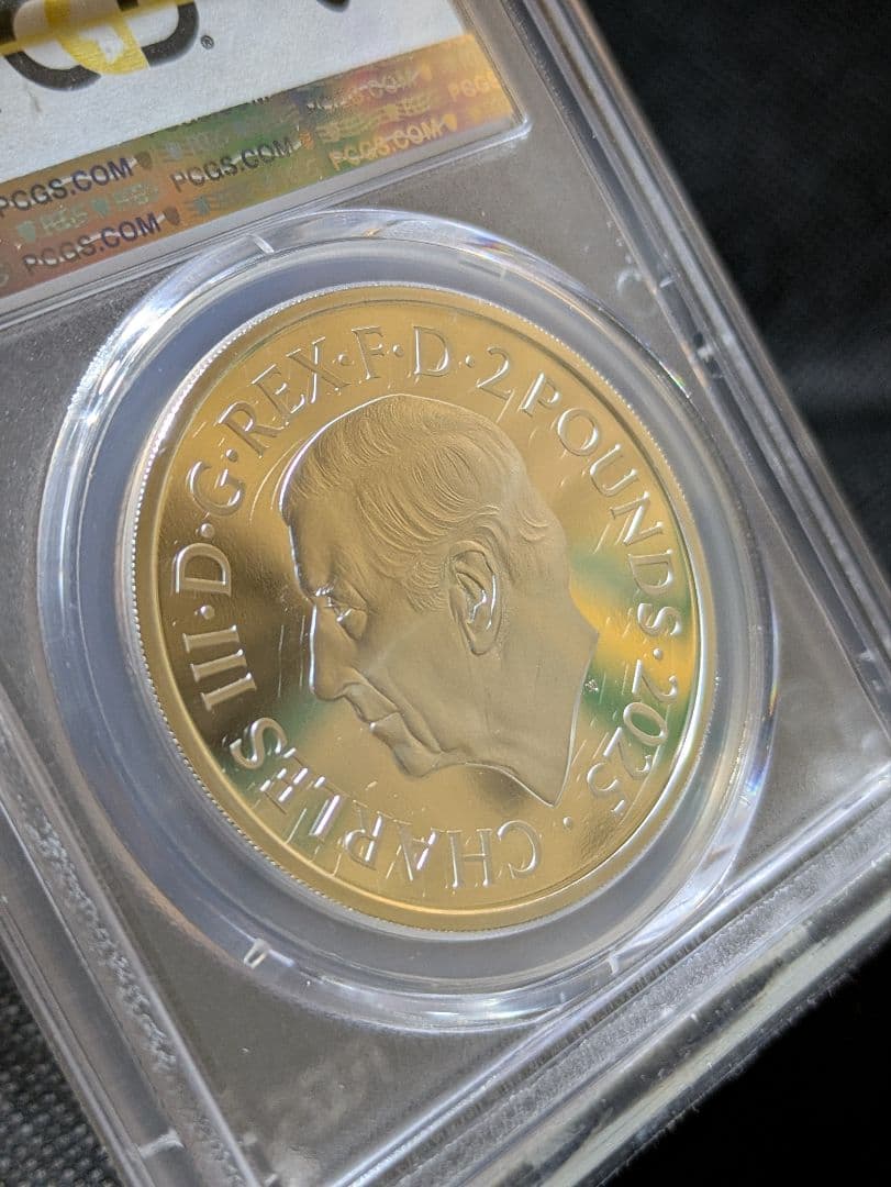 【国内入手困難！】最高鑑定PF70　英国王立造幣局ジョン・レノン　カラー銀貨