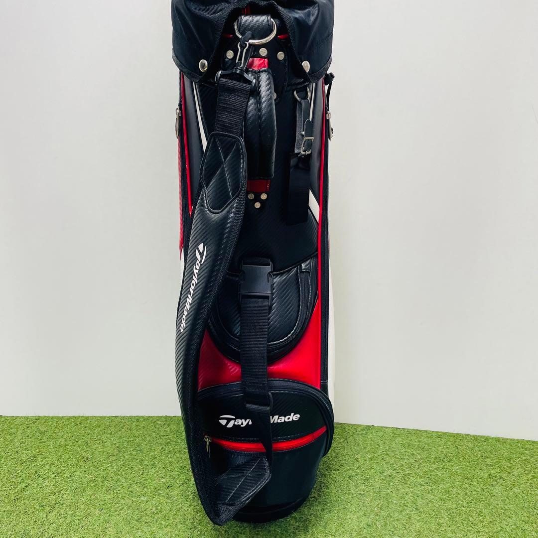 テーラーメイド キャディバッグ ゴルフ 黒 赤 ブラック メンズ