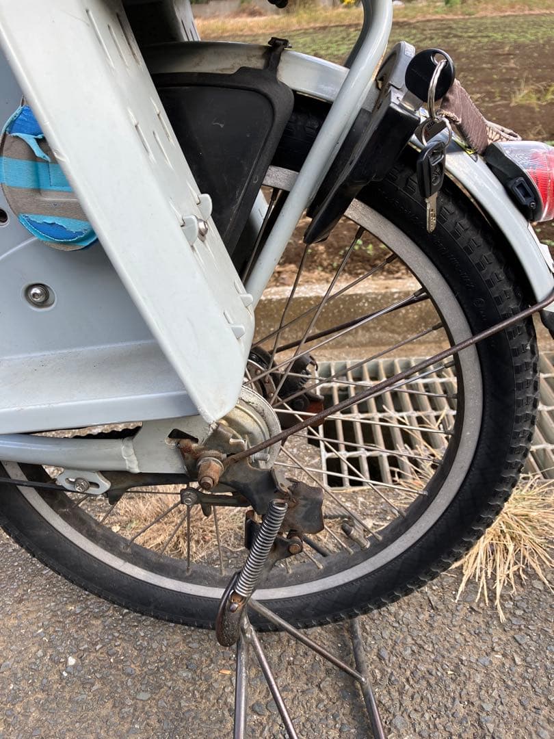 電動アシスト自転車 前後チャイルドシート bikke POLAR eライトブルー