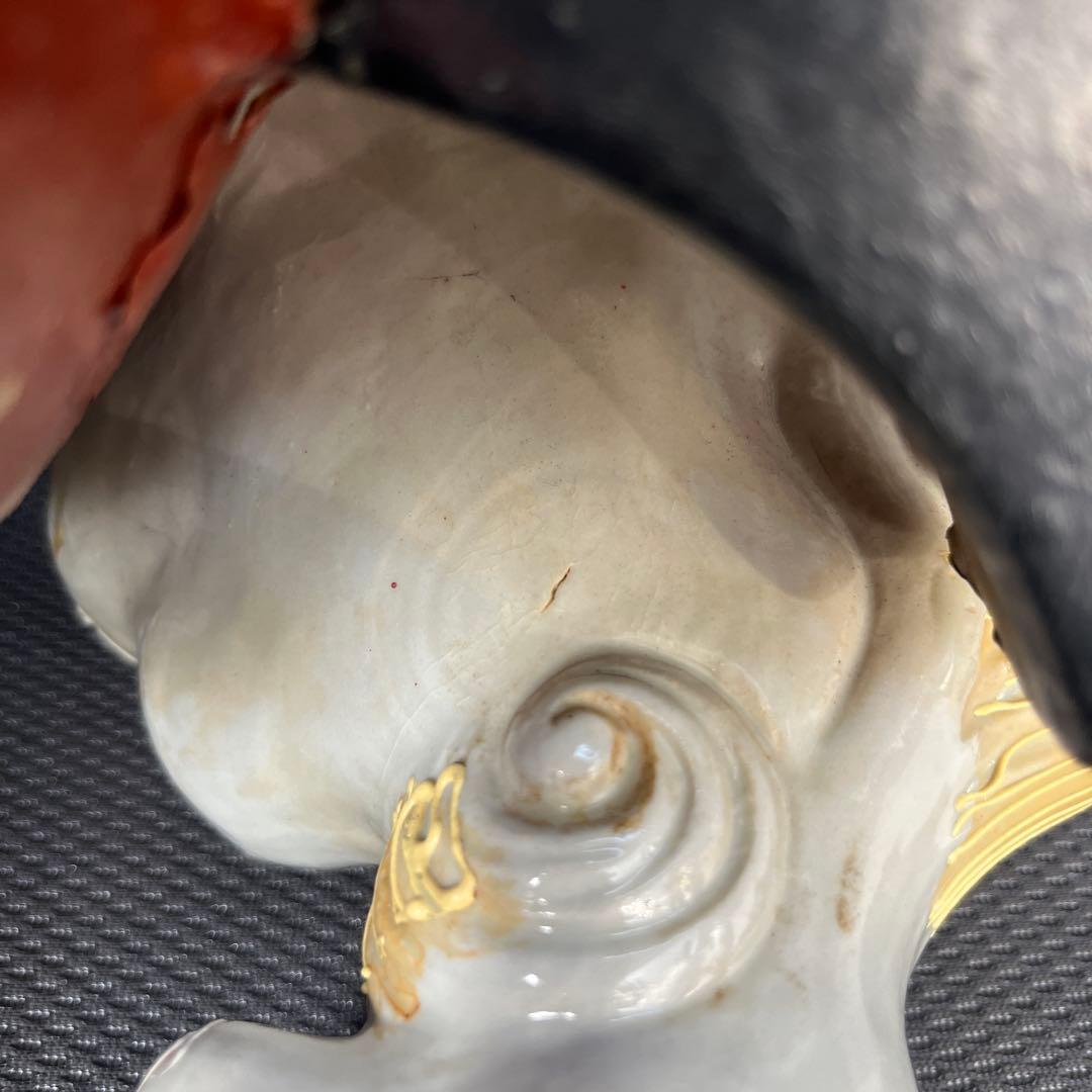 獅子の形状 陶器製装飾品