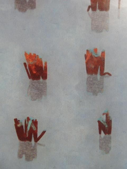 徳岡 神泉、刈田、大判、額装用・画版、日本製・新品額 額装付、状態良好