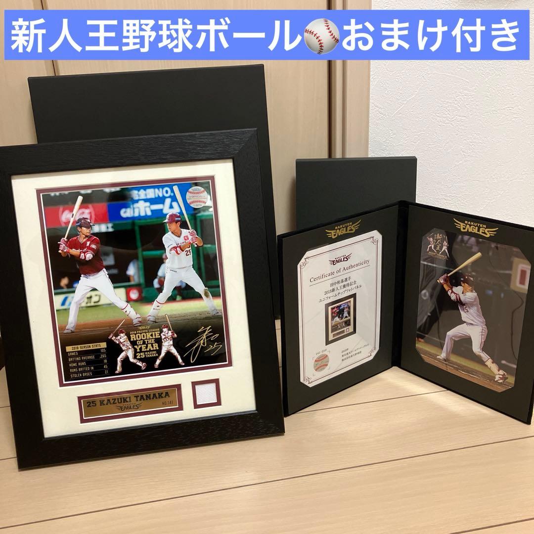 田中和基　2018最優秀新人賞獲得記念 ユニフォームチップフォトパネル　ボール付