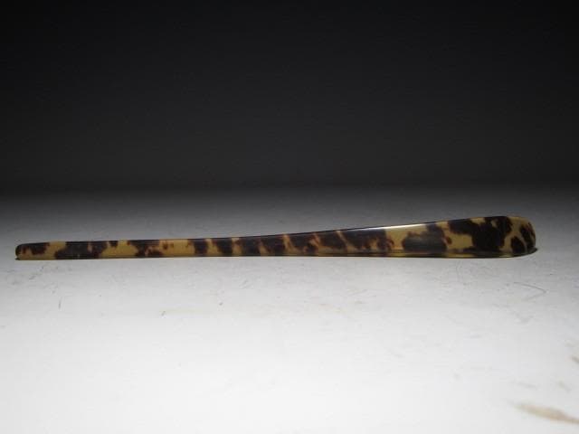 亀甲茶杓「緑毛」表千家 十三代 即中斎花押 二重箱 名品！k555