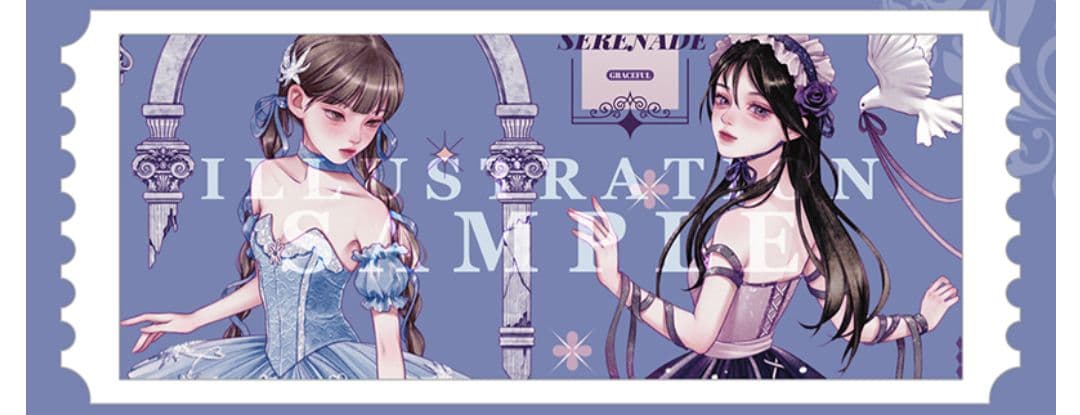 ✩再販✩J769＃足尖轻舞(贝壳光)切り売り海外人物マステ女の子