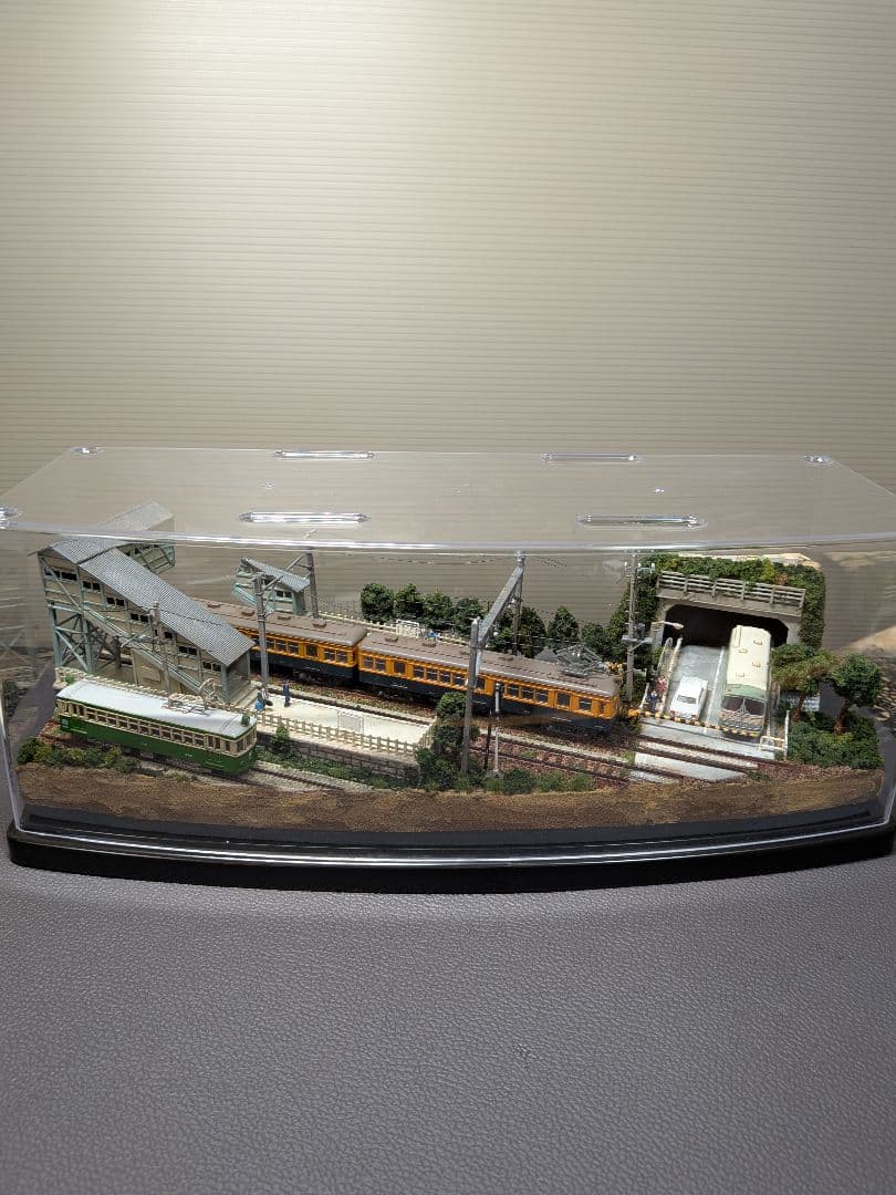 No.63鉄道Nゲージジオラマ車両、バス、車付き