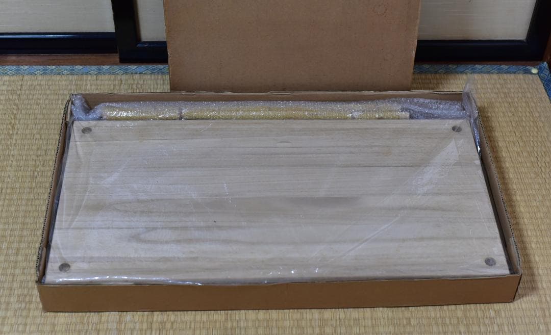 竹台子、組立式【極上品】飾り棚お茶道具／共箱