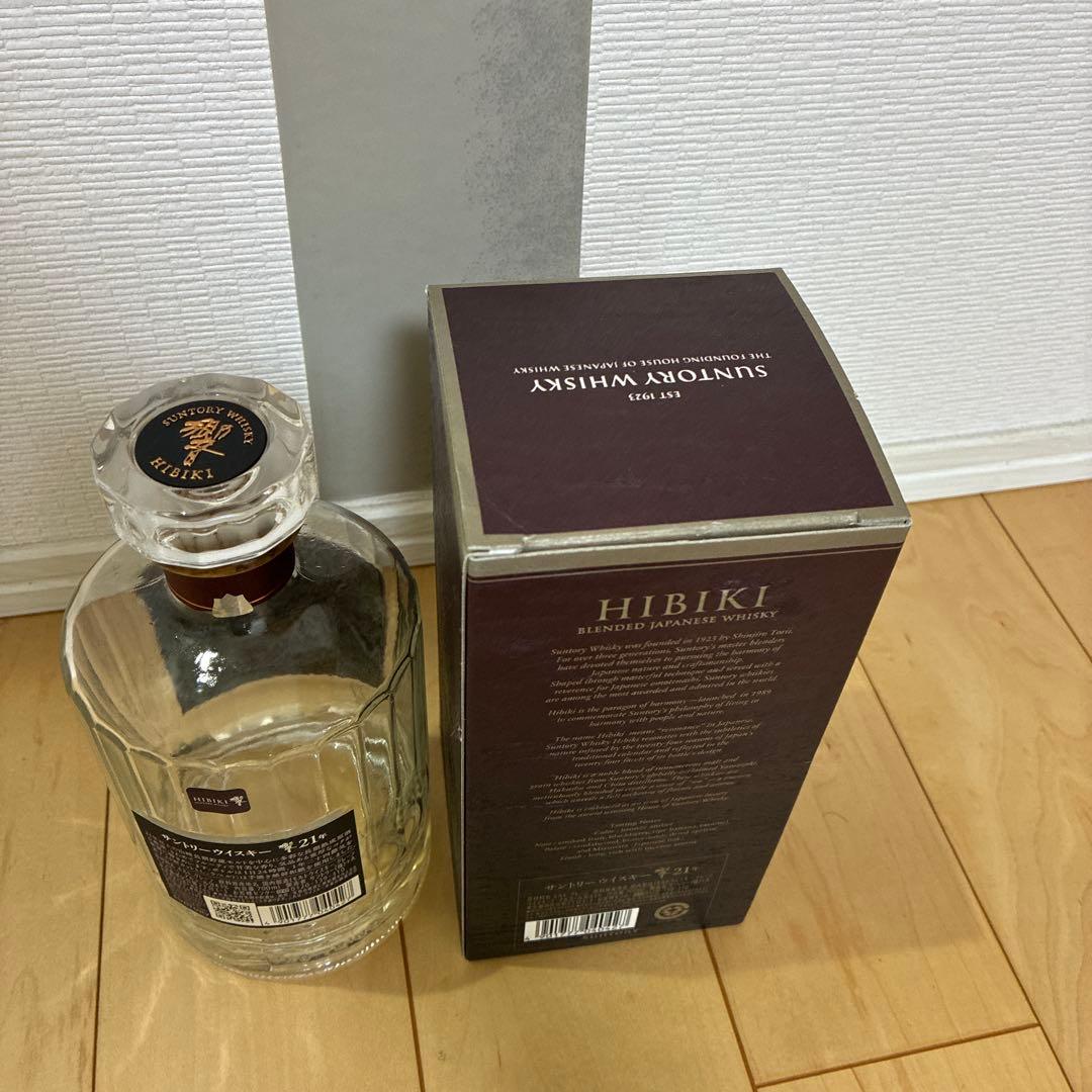 サントリー ウイスキー 響21年 700ml空箱空瓶