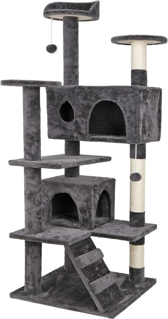 【M2942-88-56】キャットタワー 据え置き　高さ135cm　組み立て簡単