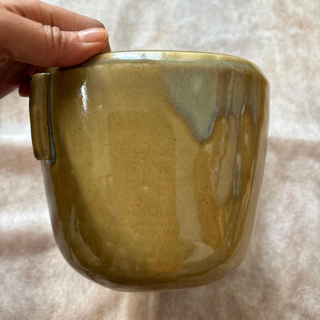 茶道具　水指　口四方　陽炎園　膳所　ぜぜ