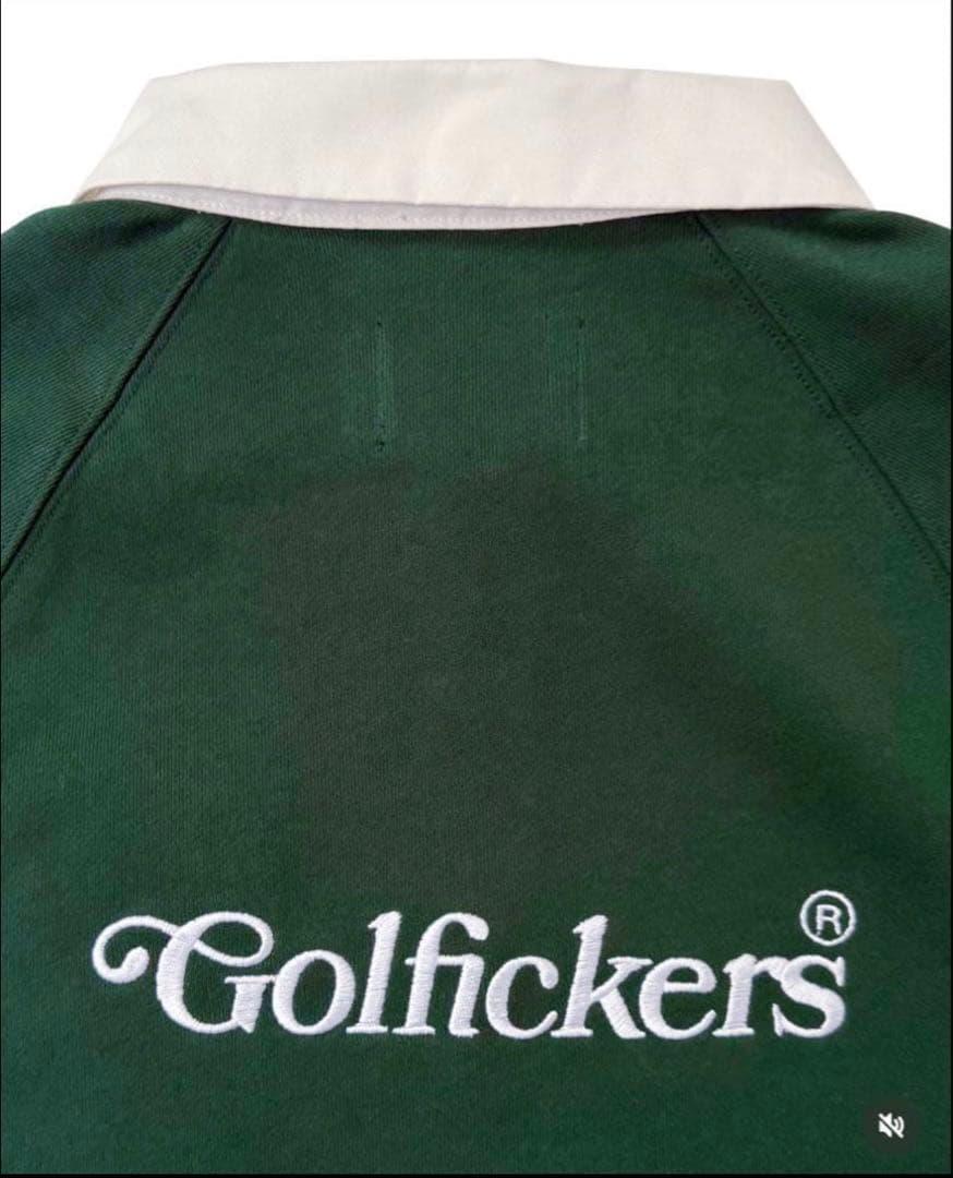 Golfickers ハーフジップポロシャツ　スウェット　XL
