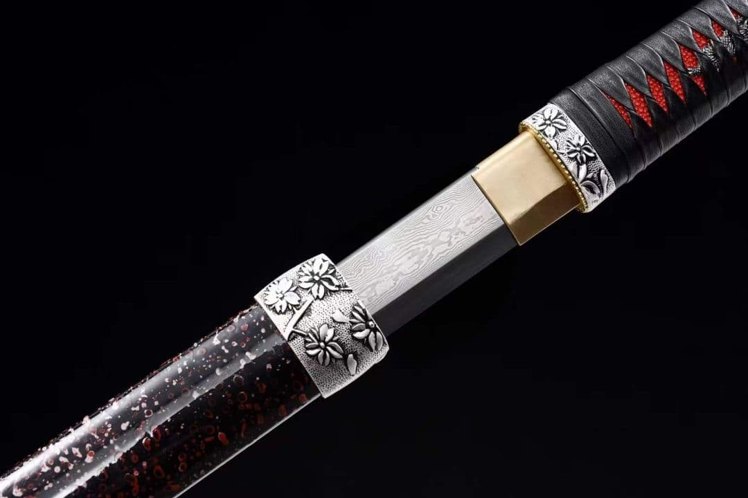 赤天唐剣20230650古兵器 武具　刀装具　日本刀　模造刀 居合刀