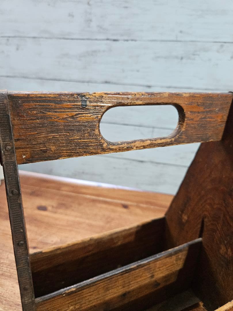 USA Vintage Pepsi-Cola 古い木箱 40s ボトルキャリー