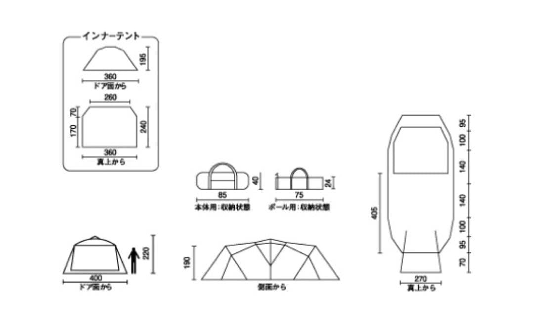 r.t 1212専用 新品未開封　コールマン 4Sワイド2ルームコクーンIII