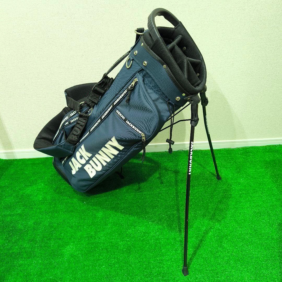 Jack Bunny ジャックバニー スタンド式 キャディバッグ ネイビー
