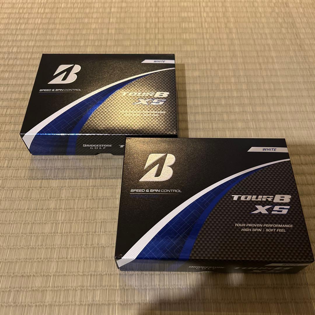 【土日限定価格】ブリヂストン TOUR B XS ゴルフボール　2箱セット