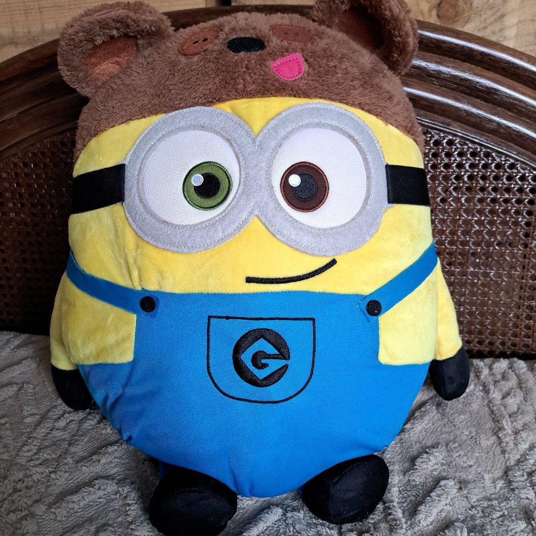 ミニオン ぬいぐるみ クマ耳付き 40×50くらい