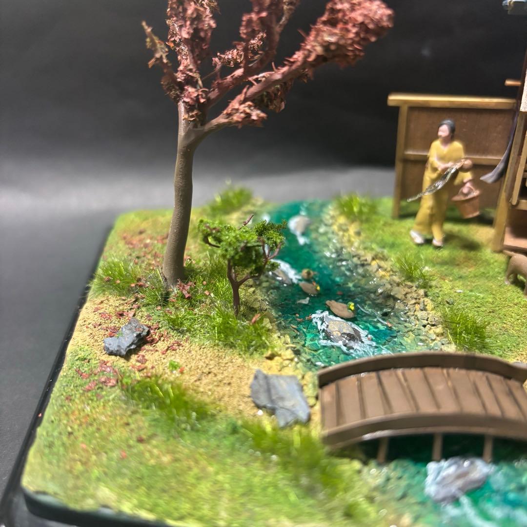 ウミさん専用マイクロエース　風物詩　そば屋　完成品　ジオラマ