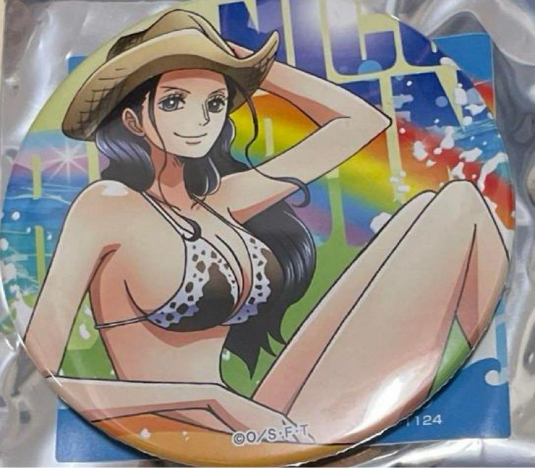 ワンピース ハワイアンズ ウォーター ロビン　水着　輩缶バッジ　バースデー　限定