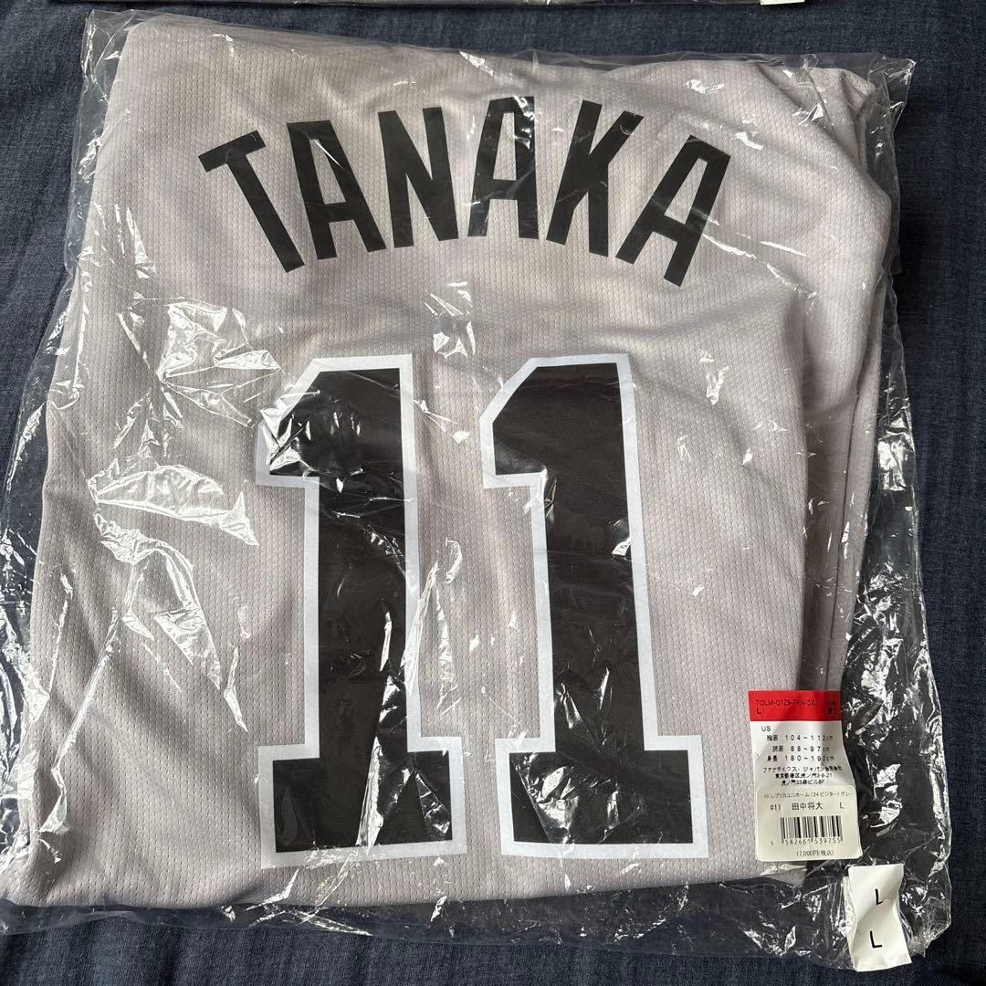 【新品未開封】田中将大 ビジター用レプユニ チャンピオンエンブレム無し L