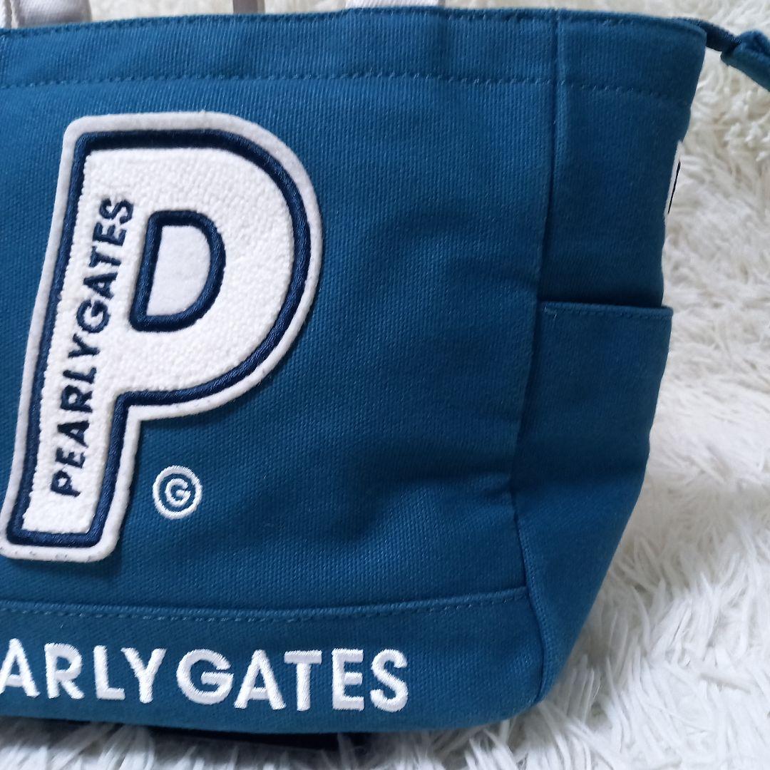 ●良品● パーリーゲイツ　ワッペン　スマイル　ゴルフ　カートバッグ　チャーム付き