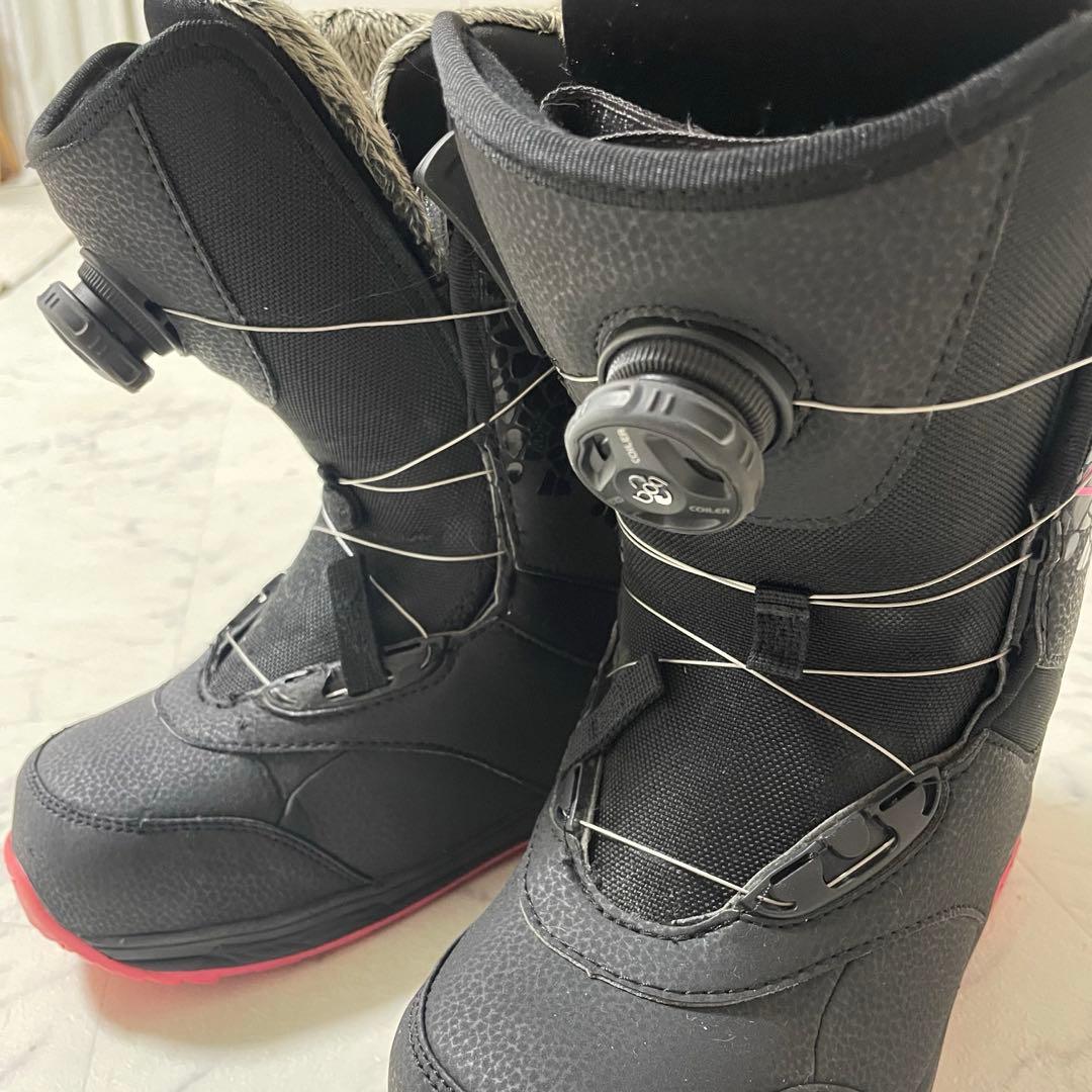 X5女性用スノーボードブーツ ブラック/ピンク