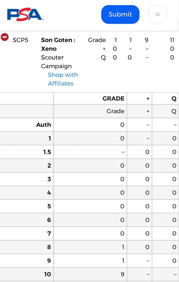 世界で9枚 PSA10 ドラゴンボールヒーローズ 孫悟天 ゼノ プロモ トレカ